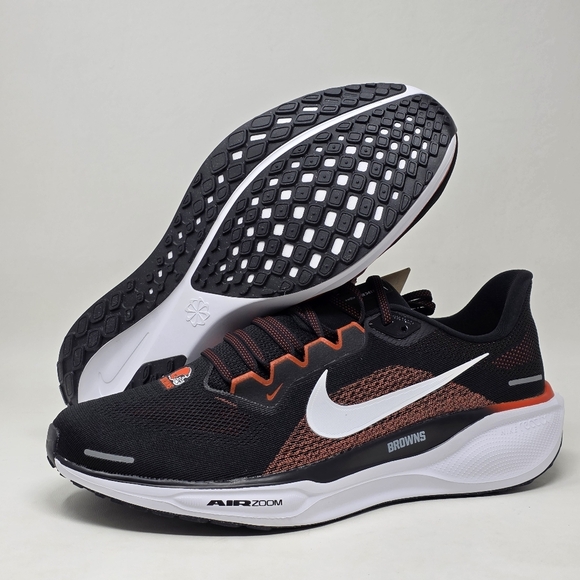 Nike Air Zoom Pegasus 41 Cleveland Browns FZ5075-001 Shoes Men's Size 10 New - Picture 1 of 11